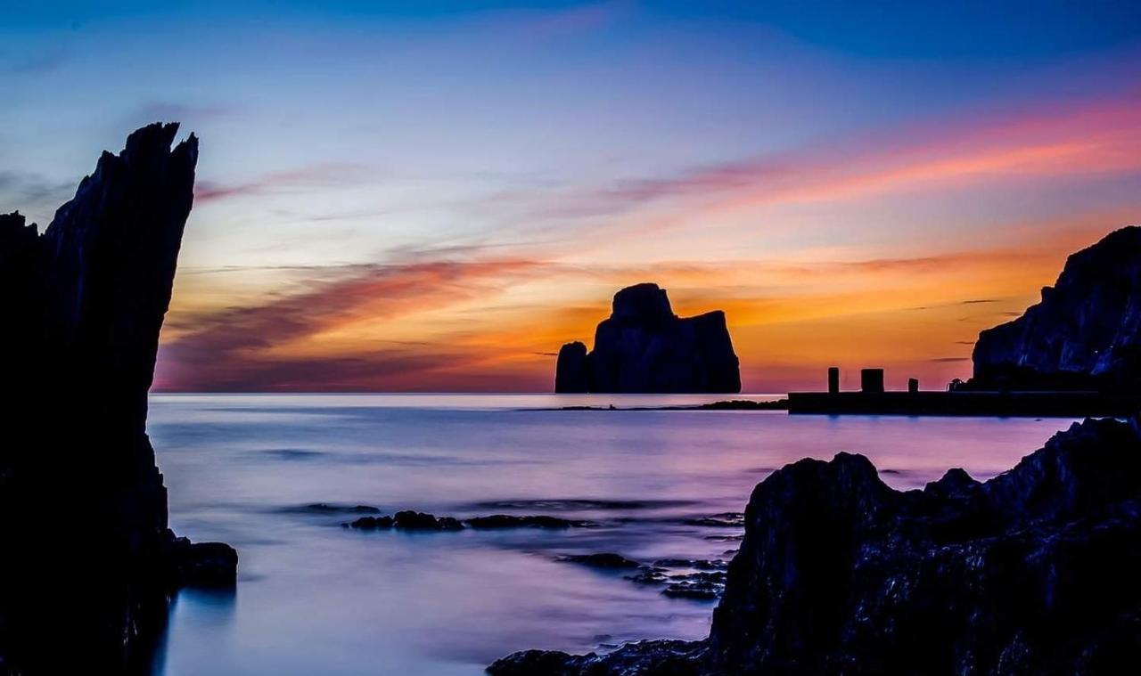Nebida L'Estasi Tanca Piras A Bordo Piscina Con Vista Mareヴィラ エクステリア 写真