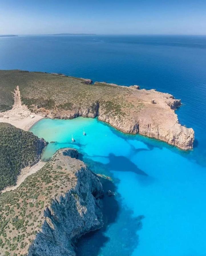 Nebida L'Estasi Tanca Piras A Bordo Piscina Con Vista Mareヴィラ エクステリア 写真